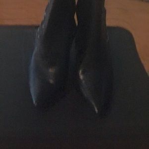 Nine West Leather Pointed Toe Booties